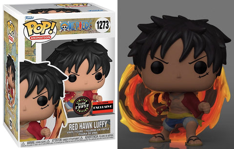 Funko One Piece Monkey D. Luffy Red Hawk Glow Chase AAA Exclusive Pop! Vinyl Figure