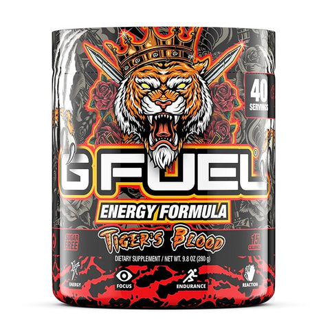 G Fuel Tiger's Blood Energy Formula (40 Servings) Tub