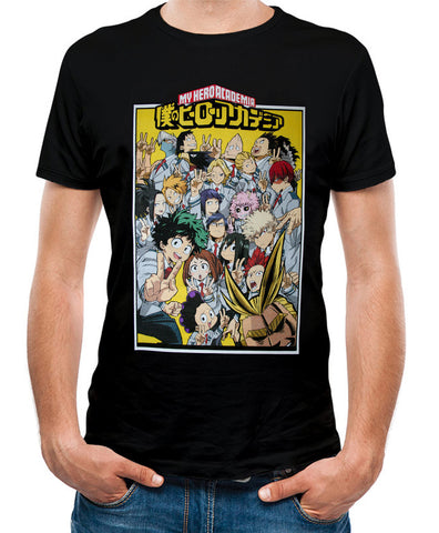 Funimation My Hero Academia Selfie Unisex Black T-Shirt
