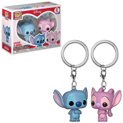 Funko Pocket Pop! Disney Lilo & Stitch Angel and Stitch 2-Pack Vinyl Figure Key Chain