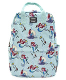 Loungefly Disney The Little Mermaid Ariel Scenes Nylon Backpack