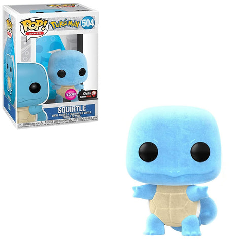 Funko Pokemon Squirtle Flocked Gamestop Exclusive Pop! Vinyl Figure