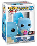 Funko Pokemon Squirtle Flocked Gamestop Exclusive Pop! Vinyl Figure