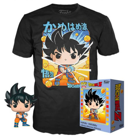 Funko Dragon Ball Z GOKU Pop Figure & Tee Funimation Exclusive