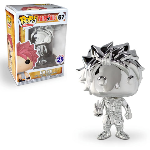 Funko Fairy Tail Natsu Silver Chrome Funimation Exclusive Pop! Vinyl Figure
