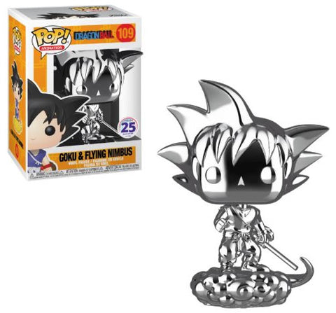 Funko Dragon Ball Goku & Flying Nimbus Chrome Funimation Exclusive Pop! Vinyl Figure