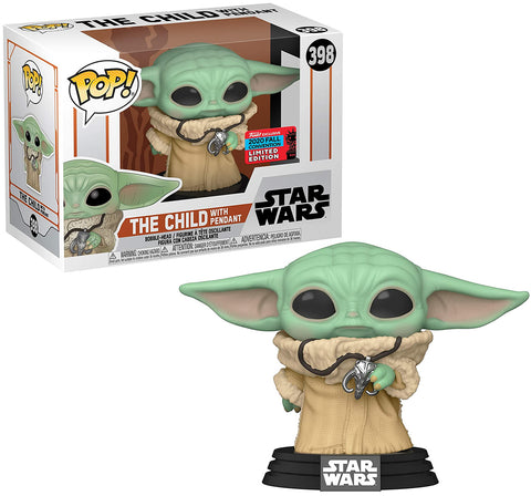 Funko Star Wars The Mandalorian The Child With Pendant 2020 Fall Convention Exclusive Pop! Vinyl Figure