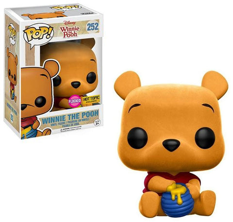 Funko Disney Winnie the Pooh Seated Pooh Flocked Hot Topic Exclusive Pop! Vinyl Figure