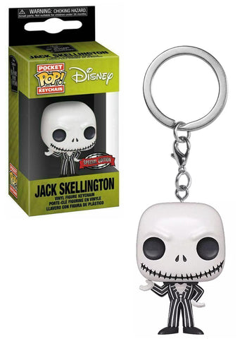 Funko Pocket Pop! Disney Nightmare Before Christmas Jack Skellington Exclusive Metallic Vinyl Figure Key Chain