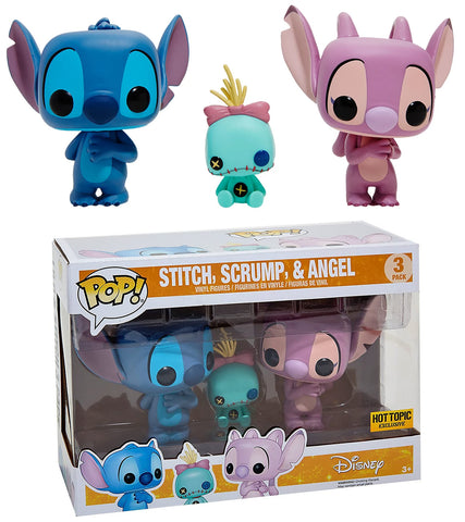 Funko Disney Lilo & Stitch Stitch, Scrump & Angel 3-Pack Hot Topic Exclusive Pop! Vinyl Figure