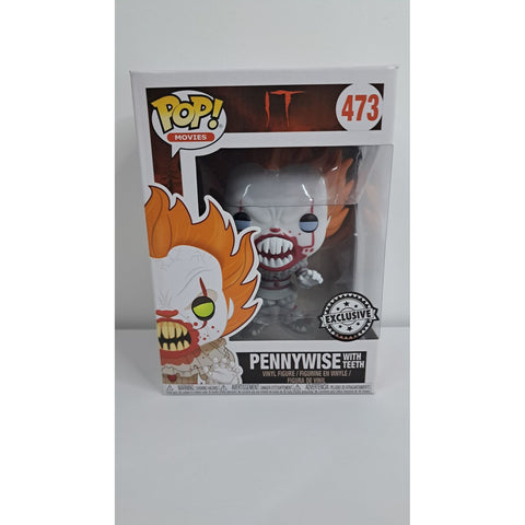 Funko Pop! Movies IT Pennywise With Teeth Black & White #473
