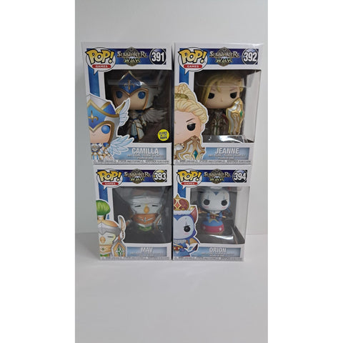 Funko Pop! Games Summoners War Set of 4: Camilla Glow #391 / Jeanne #392 / Mav #393 / Orion #394