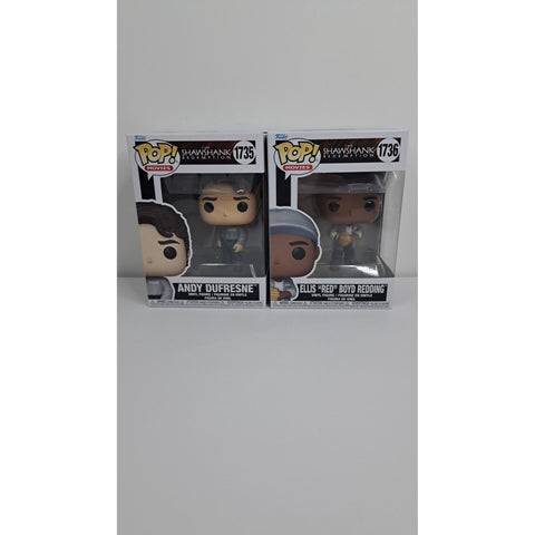 Funko Pop! Movies The Shawshank Redemption Ellis Red Boyd Redding #1735 & Andy Dufresne #1736