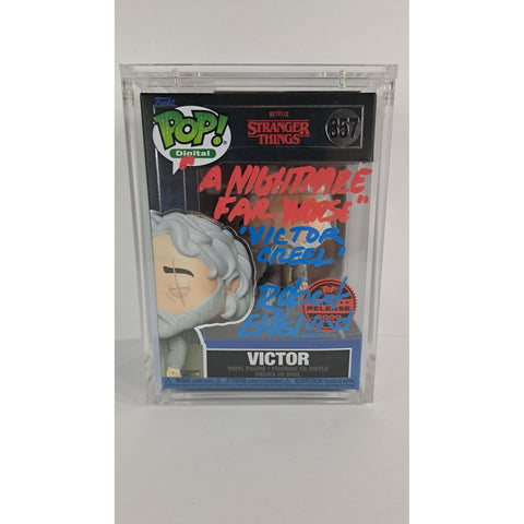 Funko Pop! Television Stranger Things Digital NFT Victor AUTOGRAPHED #357