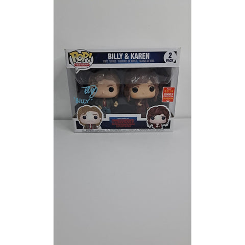 Funko Pop! Television Stranger Things Billy & Karen AUTOGRAPHED 2-Pack