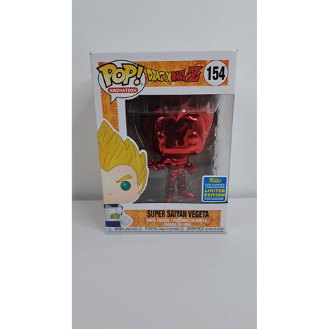 Funko Pop! Animation Dragon Ball Z Super Saiyan Vegeta Red Chrome #154