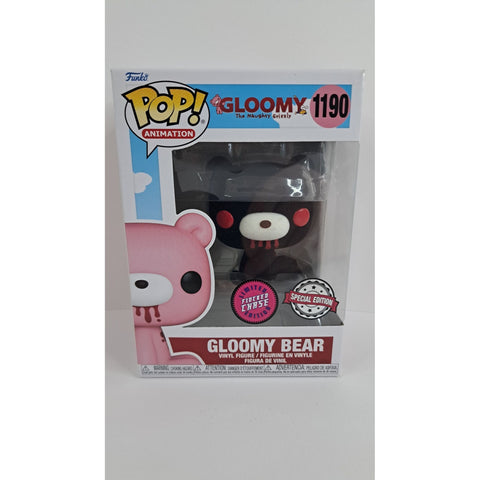 Funko Pop! Animation Gloomy The Naughty Grizzly Gloomy Bear Flocked Chase #1190 chase