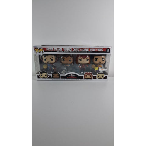 Funko Pop! Marvel Doctor Strange Multiverse Of Madness Doctor Strange / America Chavez / Scarlet Witch / Wong 4-Pack