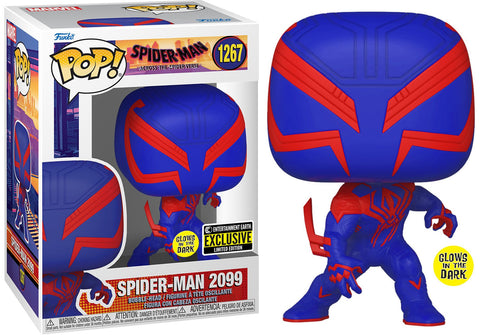 Funko Spider-Man: Across the Spider-Verse Spider-Man 2099 Glow In The Dark Entertainment Earth Exclusive Pop! Vinyl Figure
