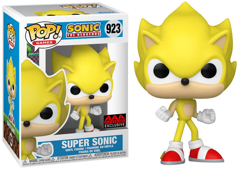 Funko Sonic the Hedgehog Super Sonic #923 AAA Anime Exclusive Pop! Vinyl Figure