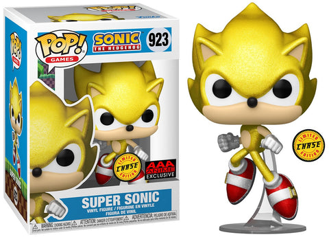 Funko Sonic the Hedgehog Super Sonic Chase #923 AAA Anime Exclusive Pop! Vinyl Figure