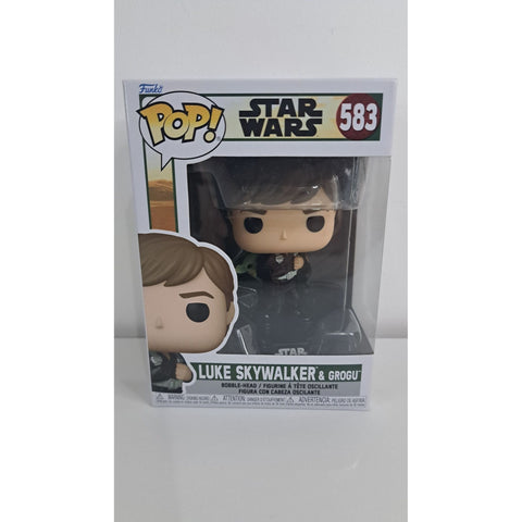 Funko Pop! Star Wars Book of Boba Fett Luke Skywalker & Grogu #583