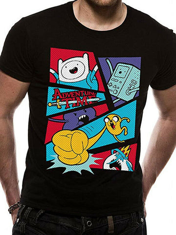 Adventure Time Unisex Black T-Shirt