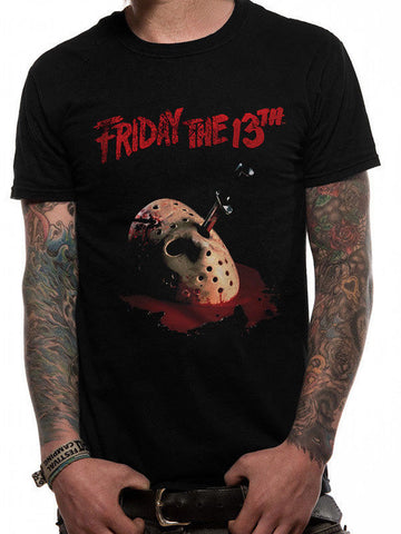 Friday the 13th Jason Vorhees Mask Unisex Black T-Shirt