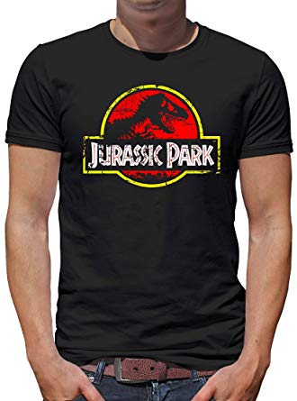 Jurassic Park Logo Unisex Black T-Shirt