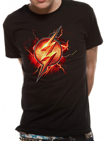 DC Comics Justice League Movie The Flash Symbol Unisex Black T-Shirt