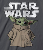 Star Wars The Mandalorian The Child Baby Yoda Unisex Charcoal T-Shirt
