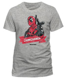Marvel Comics Deadpool Chimichanga Unisex Grey T-Shirt