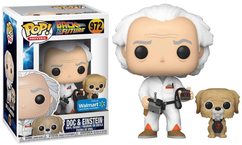 Funko Back to the Future Doc & Einstein Walmart Exclusive Pop! Vinyl Figure