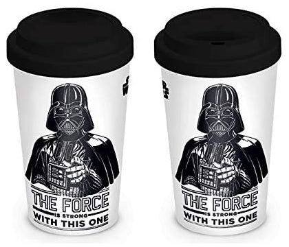 Star Wars Darth Vader The Force Is Strong 12 oz. Ceramic Travel Mug