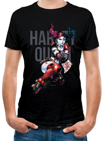 DC Comics Harley Quinn Bang Black Unisex T-Shirt