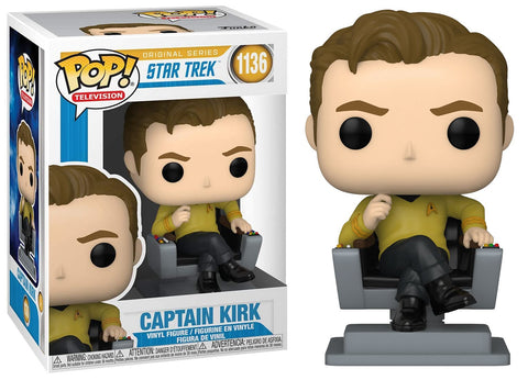 Funko Star Trek: The Original Series Captain Kirk in Chair Pop! Vinyl Figure