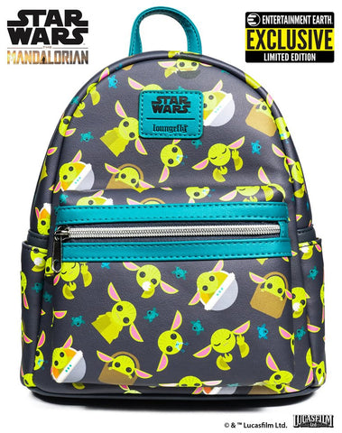 Loungefly Star Wars The Mandalorian The Child Entertainment Earth Exclusive Mini Backpack
