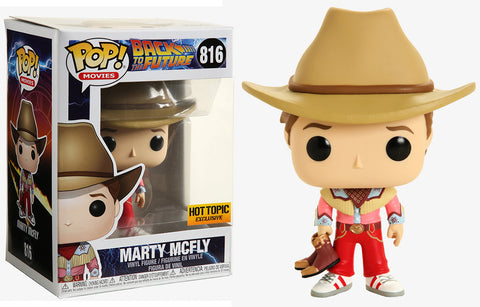 Funko Back To The Future Marty McFly Cowboy Hot Topic Exclusive Pop! Vinyl Figure