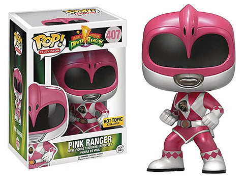 Funko Power Rangers Pink Ranger Metallic Hot Topic Exclusive Pop! Vinyl Figure