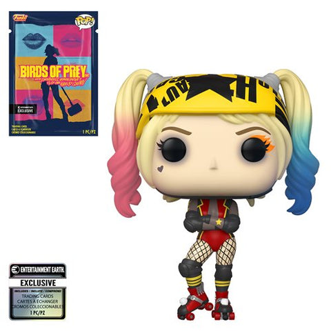 Funko DC Birds of Prey Harley Quinn Roller Derby with Collectible Card - Entertainment Earth Exclusive Pop! Vinyl Figure