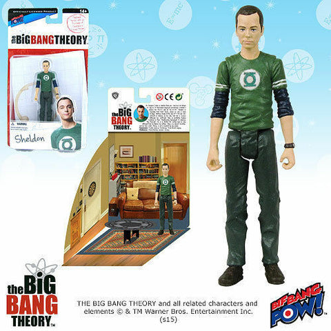 Bif Bang Pow! Big Bang Theory Sheldon Green Lantern 3 3/4-Inch Action Figure