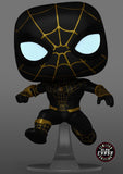 Funko Marvel Spider-Man: No Way Home Spider-Man Masked Black Suit Glow Chase AAA Exclusive Pop! Vinyl Figure