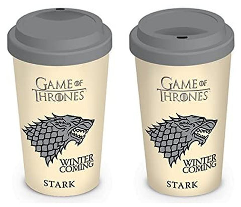 Game Of Thrones Stark 12 oz. Ceramic Travel Mug