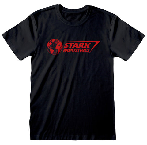Marvel Avengers Stark Industries Unisex Black T-Shirt