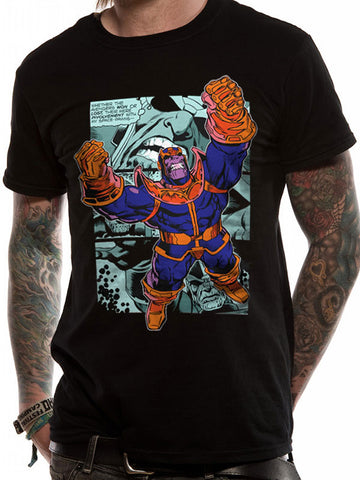 Marvel Thanos Comic Unisex Black T-Shirt