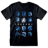 Marvel Avengers Endgame Tonal Heads Unisex Black T-Shirt