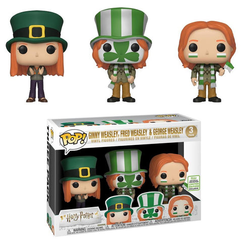 Funko Harry Potter Quidditch World Cup Weasley 3-Pack 2019 Spring Convention Exclusive Pop! Vinyl Figure