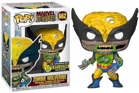 Funko Marvel Zombies Wolverine Glow In The Dark Entertainment Earth Exclusive Pop! Vinyl Figure